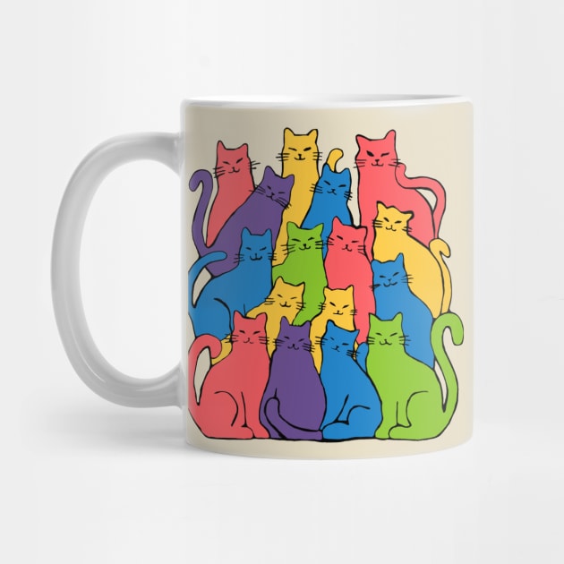 rainbow cats by Roocolonia